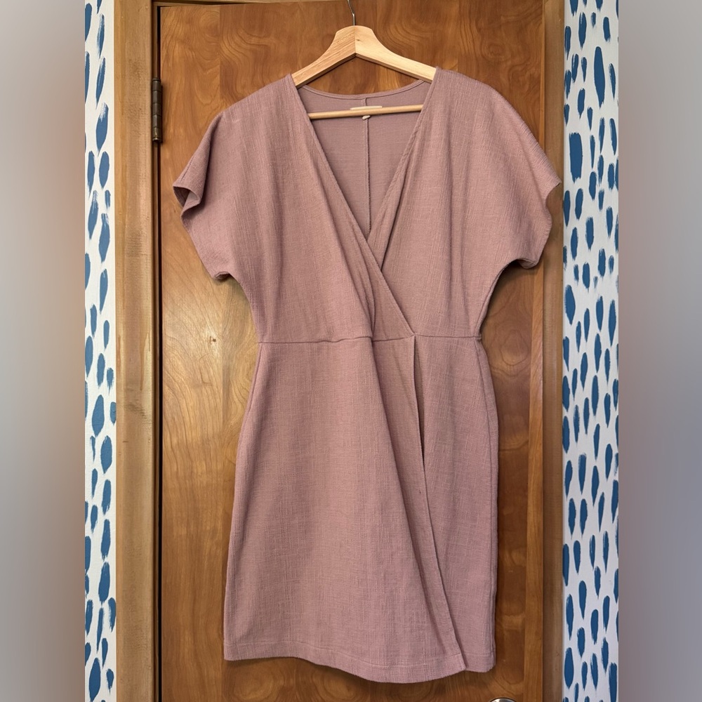 Madewell Mauve Pink Mini Dress